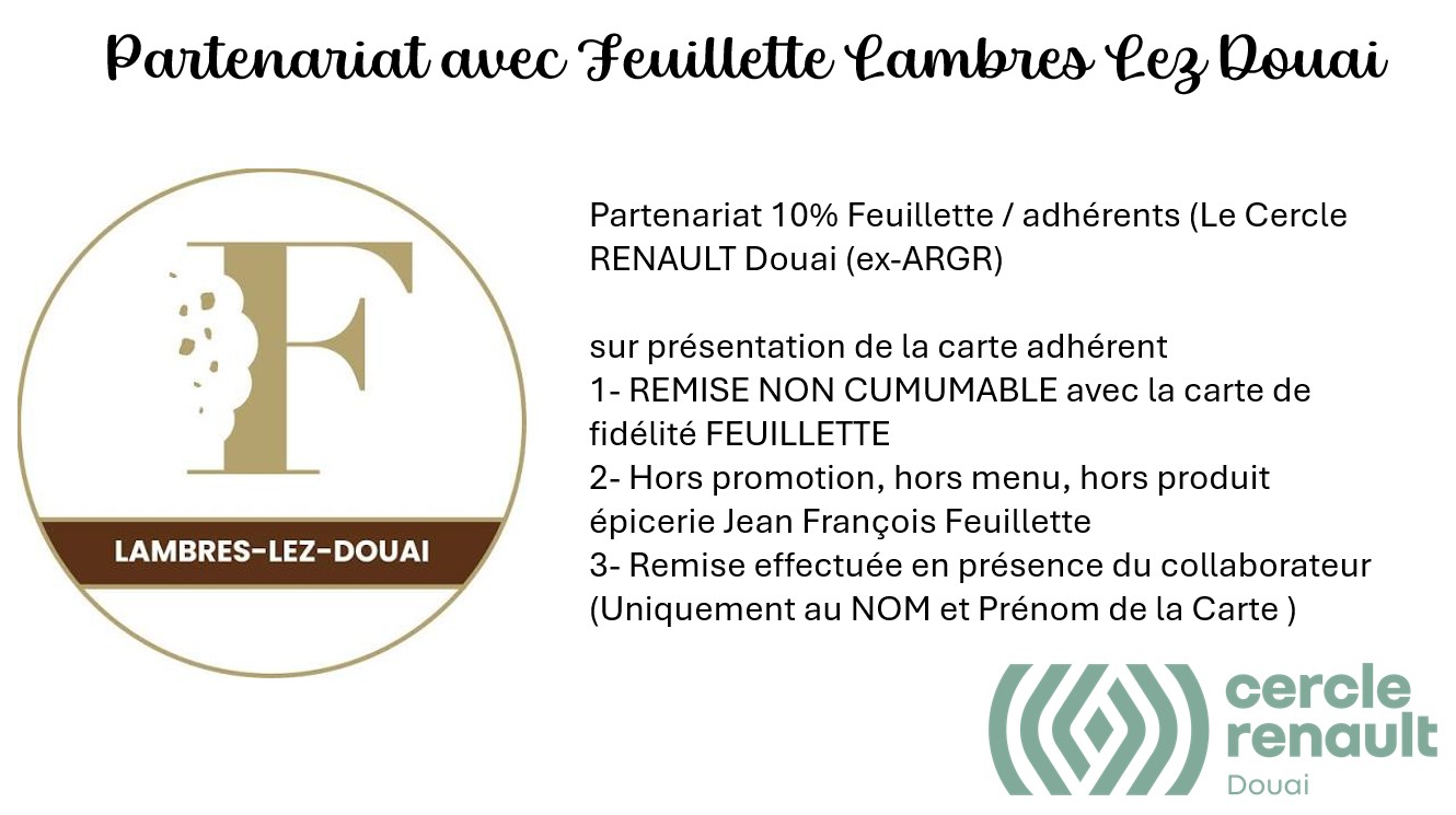 PARTENARIAT : FEUILLETTE LAMBRES LEZ DOUAI
